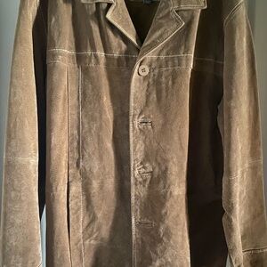 Wilsons Leather Tan Suede Coat